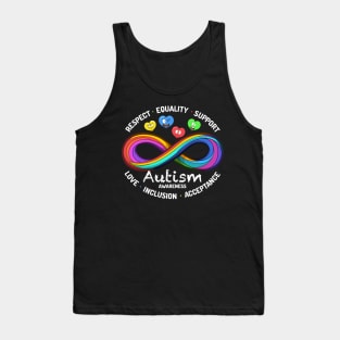 Autism Awareness Cartoon Tank Top